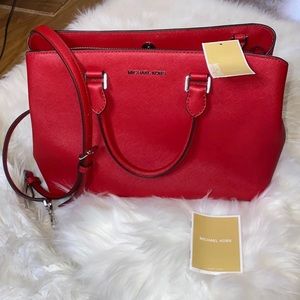 BN MK “Large Savannah” Satchel Leather Bag